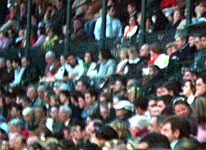 grupo de gente mirando un espectaculo