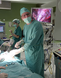 Quirofano con aplicaciones tecnologias.