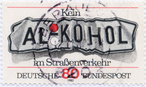 Sello alem�n sobre alcohol y accidentes