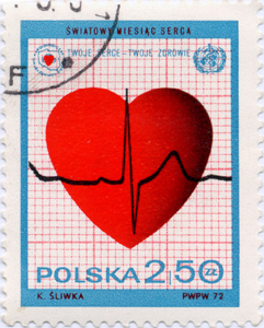 Sello polaco sobre Cardiolog�a.